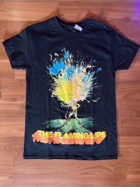 Hot Topic Black Flaming Lips 👄 At War With The Mystics Tee S